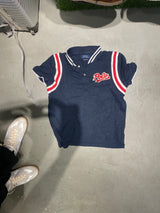 Polo Ralph Lauren Polo Shirt M Navy blue with red and white accents